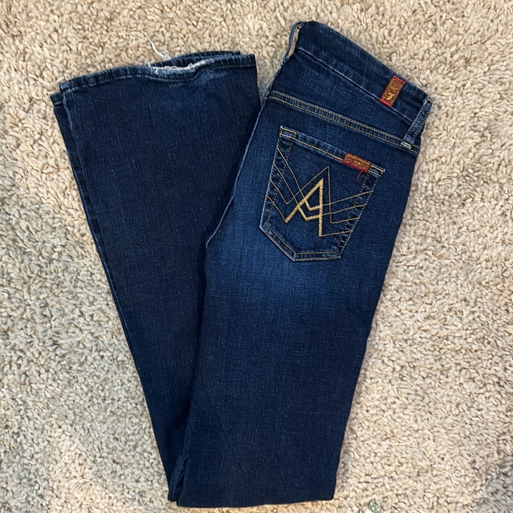 7 For All Mankind Jeans A Pocket Boot Cut Size 26